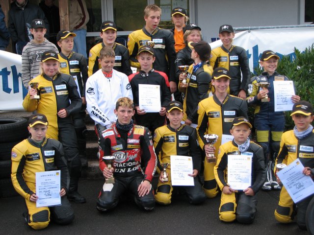 Alle ADAC MiniBike Youngstercup Teilnehmer der Saison 2008