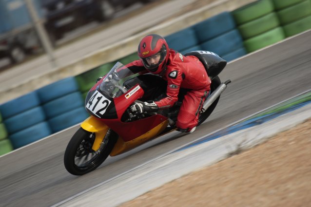 Alexander Knaf auf Honda RS 125 in Calafat Spanien